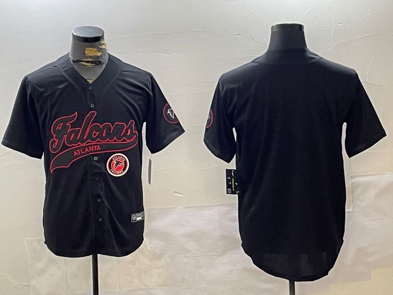 Men Atlanta Falcons Blank Black Joint Name 2024 Nike Limited NFL Jersey style 2->buffalo bills->NFL Jersey